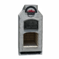 Round Grove STAX Mini Outdoor Fireplace And Pizza Oven Combo Unit