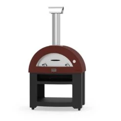 Alfa Allegro Pizza Oven Bundle -Primo Store AntiqueRedAllegrowithBase 1