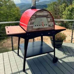 Maximus Arena Outdoor Wood-Fired Pizza Oven (Patio Bundle) -Primo Store Arena on the Woody stand