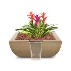Avalon Planter & Water Bowl -Primo Store Avalon GFRC Planter Water Brown