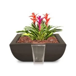 Avalon Planter & Water Bowl -Primo Store Avalon GFRC Planter Water Chocolate