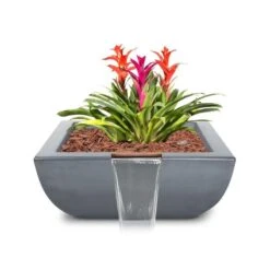 Avalon Planter & Water Bowl -Primo Store Avalon GFRC Planter Water Gray