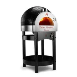 Forno Classico Piccolo 65 Italian Gas Brick Oven -Primo Store BlackFornoClassicoPiccoloSidewithStand