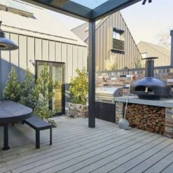 Polito Giotto Wood Fired Oven With Bench Stand -Primo Store BlackPolitoGiottowithBenchStand 009