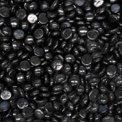Outdoor Plus Fire Glass - 25lb Bag -Primo Store Black Pebbles