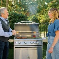 Blaze 32-Inch 4-Burner LTE Gas Grill With Rear Burner And Built-in Lighting System And Cart -Primo Store Blaze32in4BurnerLTE c27dd01e be35 463b af3a 025df0ed88ac