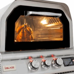 Blaze 26-Inch Gas Outdoor Pizza Oven With Rotisserie -Primo Store BlazePizzaovenVerticalRotisserie