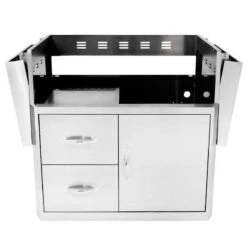 Blaze 34-Inch Professional LUX 3 Burner Built-In Gas Grill With Rear Infrared Burner And Cart -Primo Store Blaze 34 Inch Burner Professional Grill Cart 3 4324738e e4c0 4217 a929 c50432a4305c