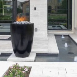 Castillo Concrete Fire Pillar -Primo Store CastilloFirePillarinBlackConcrete