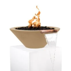 Cazo Concrete Fire & Water Bowl -Primo Store Cazo Fire Water Bowl Brown 1