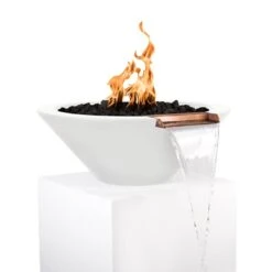 Cazo Concrete Fire & Water Bowl -Primo Store Cazo Fire Water Bowl Limestone 1