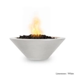 Cazo Fire Bowl - Concrete -Primo Store CazoConcreteFireBowlLimestone