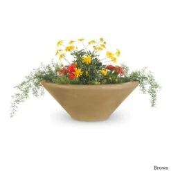 Cazo Planter Bowl - Concrete 12 Cazo Planter Bowl - Concrete -Primo Store CazoConcretePlanterBowlBrown