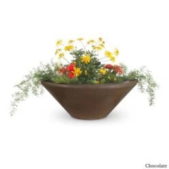 Cazo Planter Bowl - Concrete 11 Cazo Planter Bowl - Concrete -Primo Store CazoConcretePlanterBowlChocolate