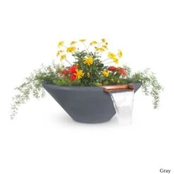 Cazo Planter And Water Bowl - Concrete 11 Cazo Planter And Water Bowl - Concrete -Primo Store CazoConcretePlanterandWaterBowlGray