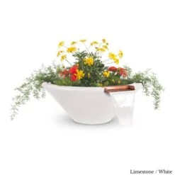 Cazo Planter And Water Bowl - Concrete 12 Cazo Planter And Water Bowl - Concrete -Primo Store CazoConcretePlanterandWaterBowlLimestone