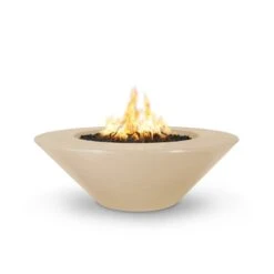 Cazo Fire Pit - Wide Ledge Concrete -Primo Store CazoGFRCFirePitwithLedgeVanilla