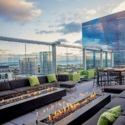 Del Mar Concrete Fire Pit -Primo Store DelMarFirePitBlack