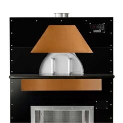 Earthstone Ovens The Cafe-PAG(W) Gas Fired Oven 9 Earthstone Ovens The Cafe-PAG(W) Gas Fired Oven -Primo Store Earthstone Cafe PAGW Gas Oven Copper Hood Shelf Front Close Up