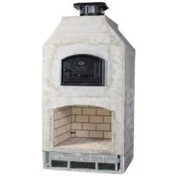 Round Grove Fiesta Outdoor Pizza Oven Fireplace Combo -Primo Store FiestaPocoFireplacePizzaOven