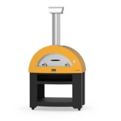 Alfa Allegro Pizza Oven Bundle -Primo Store FireYellowAllegrowithBase 1