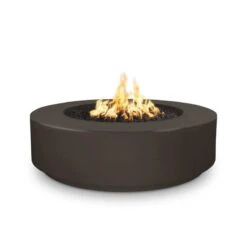 Florence 12" Tall Concrete Fire Pit 11 Florence 12" Tall Concrete Fire Pit -Primo Store Florence12x42Chocolate