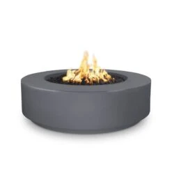 Florence 12" Tall Concrete Fire Pit 10 Florence 12" Tall Concrete Fire Pit -Primo Store Florence12x42Gray