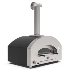 Alfa Futuro Line Outdoor Gas Pizza Oven -Primo Store Futuro4P WrinkleBlackSide