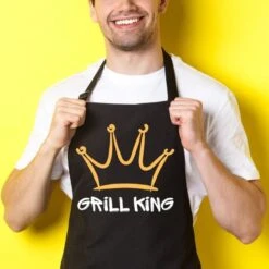 "Grill King" Mens Apron For Grilling