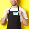 Mens Apron For Grilling - "Grill Master ID" -Primo Store GMApronYellowBackground 1