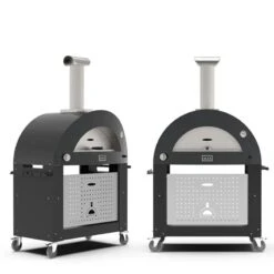 Alfa MODERNO 3 Pizze Gas Oven -Primo Store GrayModerno3OvenwithBlackBase