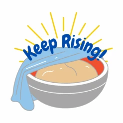 "Keep Rising" Baking Apron -Primo Store KeepRising 1