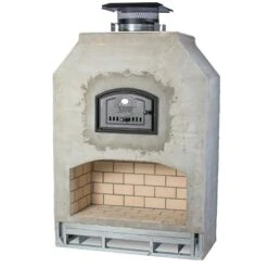 Round Grove Kiva Fireplace With Pizza Oven Combo 10 Round Grove Kiva Fireplace With Pizza Oven Combo -Primo Store KivaLargoFireplacePizzaOven