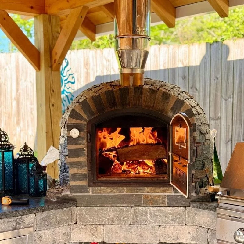 Lisboa PREMIUM Brick Pizza Oven With Stone Finish 4 Lisboa PREMIUM Brick Pizza Oven With Stone Finish - Image 4