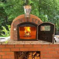 Lisboa PREMIUM Rustic Brick Pizza Oven -Primo Store LisboaRusticFinish 1