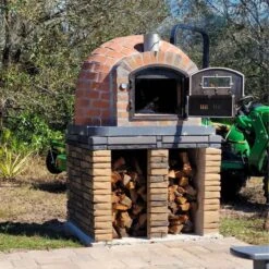 Lisboa PREMIUM Rustic Brick Pizza Oven -Primo Store LisboaRusticFinish 7