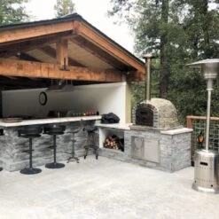 Lisboa PREMIUM Brick Pizza Oven With Stone Finish 23 Lisboa PREMIUM Brick Pizza Oven With Stone Finish -Primo Store LisboaStoneFinishinanoutdoorkitchen