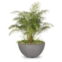 Luna Planter Bowl 14 Luna Planter Bowl -Primo Store Luna GFRC Planter Bowl Natural Gray