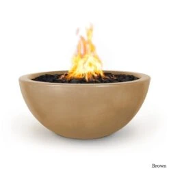 Luna Fire Pit - Concrete -Primo Store LunaConcreteFirePitBrown