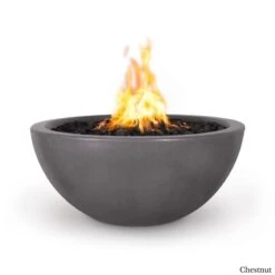 Luna Fire Pit - Concrete -Primo Store LunaConcreteFirePitChestnut