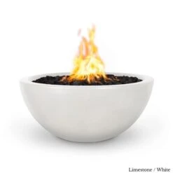 Luna Fire Pit - Concrete -Primo Store LunaConcreteFirePitLimestone