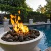 Luna Fire Pit - Concrete -Primo Store LunaConcreteFirePitbythepool