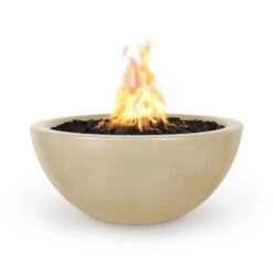 Luna Fire Bowl - Concrete -Primo Store LunaFireBowlVanilla