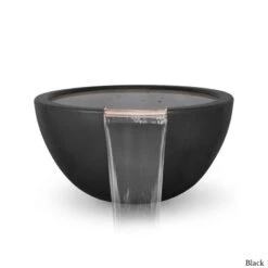 Luna Water Bowl - Concrete -Primo Store LunaGFRCConcreteWaterBowlBlack