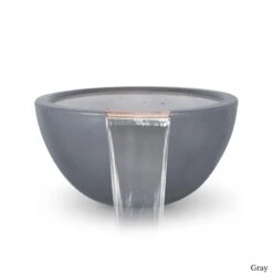 Luna Water Bowl - Concrete -Primo Store LunaGFRCConcreteWaterBowlGray