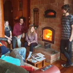 Temp-Cast Indoor Fireplace And Pizza Oven Combo -Primo Store MasonryHeaterwithPizzaOven800