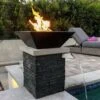 Maya Fire Bowl - Concrete -Primo Store MayaConcreteFireBowl