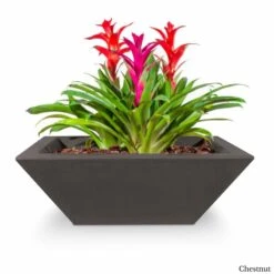 Maya Planter Bowl - Concrete 15 Maya Planter Bowl - Concrete -Primo Store MayaConcretePlanterBowlChestnut