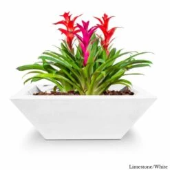 Maya Planter Bowl - Concrete 12 Maya Planter Bowl - Concrete -Primo Store MayaConcretePlanterBowlLimestone