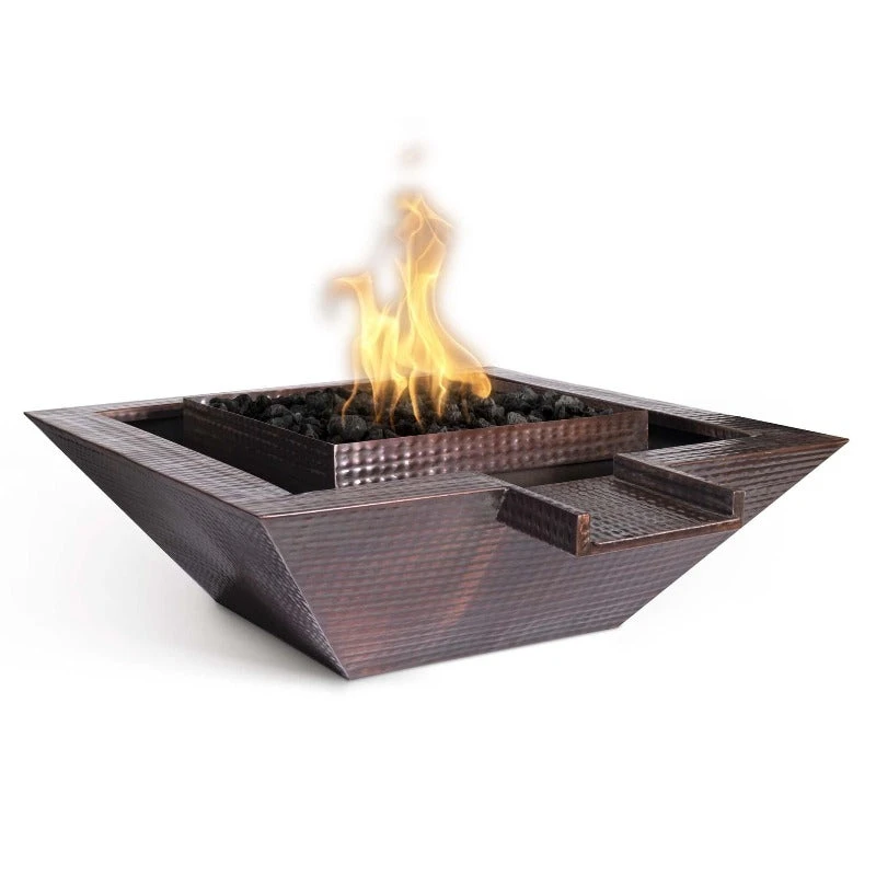 Maya Copper Fire & Water Bowl Gravity Spill 1 Maya Copper Fire & Water Bowl Gravity Spill